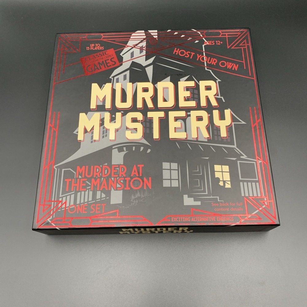 Murder Mystery Host Your Own Party Dinner Murder At The Mansion Up To 13 Players